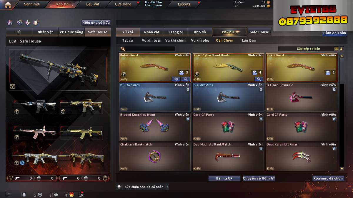 shop acc cf uy tin gia re
